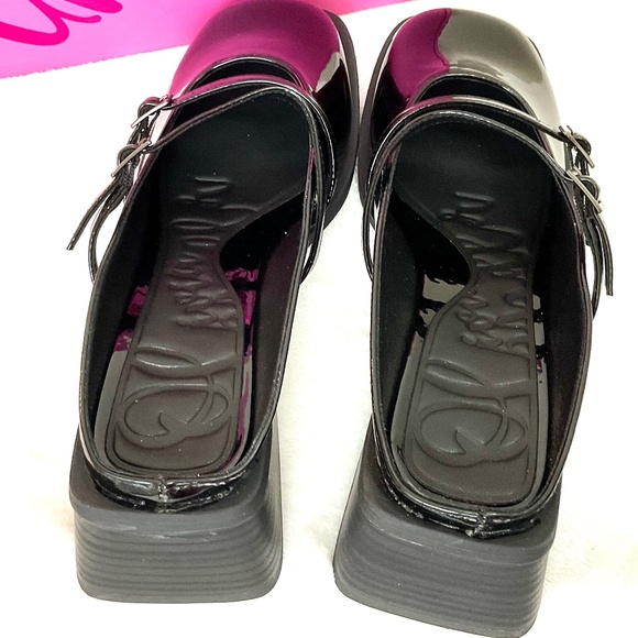 OLIVIA MILLER AQUARIUS BLACK LOW HEEL SQUARE TOE MARY JANE SLIP ON SZ 11 - Picture 10 of 12